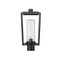 Z-Lite Sheridan 1 Light Outdoor Post Mount Fixture, Black And Seedy 594PHMR-BK - alternate 3